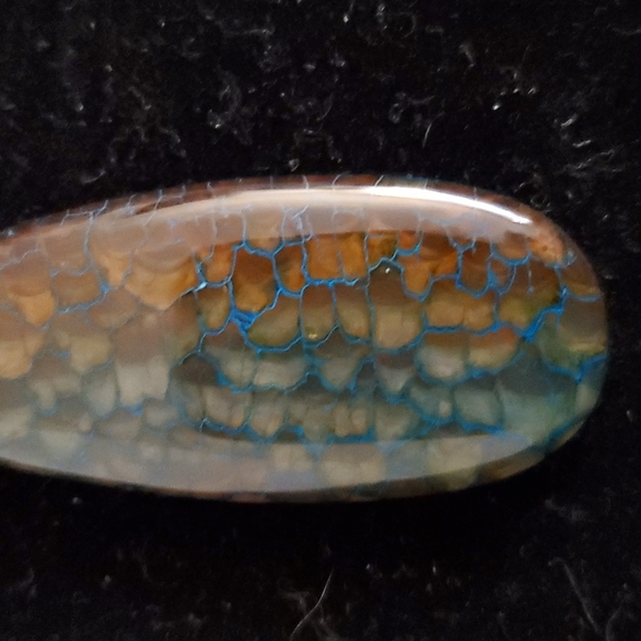 New Amazing Dragon Veins Agate Silver Pendant. - Picture 2 of 10